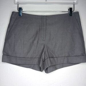 ALLSAINTS Italian Cloth High Waist Cuffed Hem Shorts